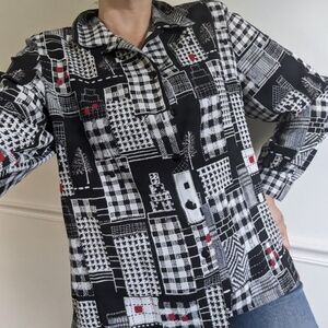 Vintage Christmas Blouse
